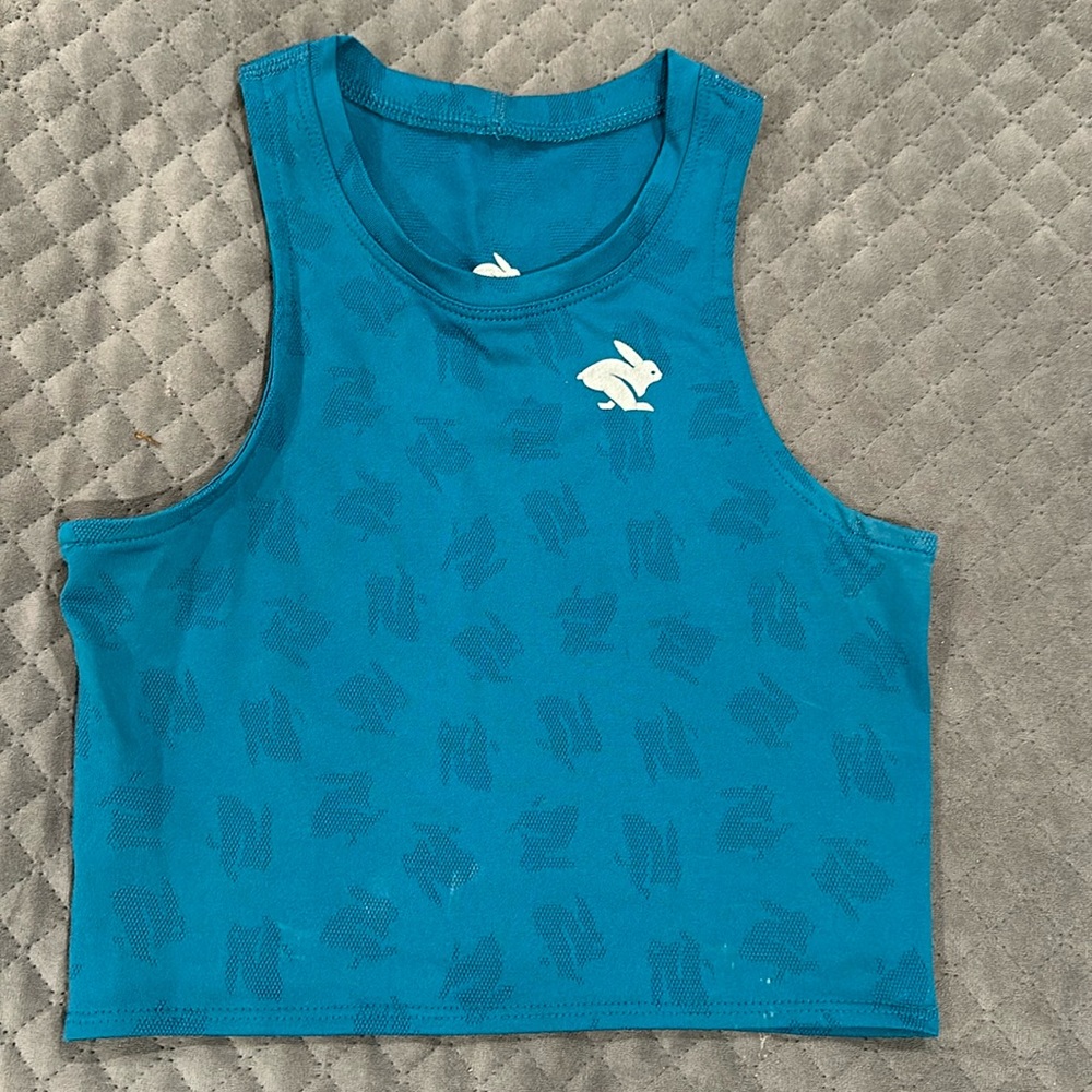 Run in rabbit crop top
